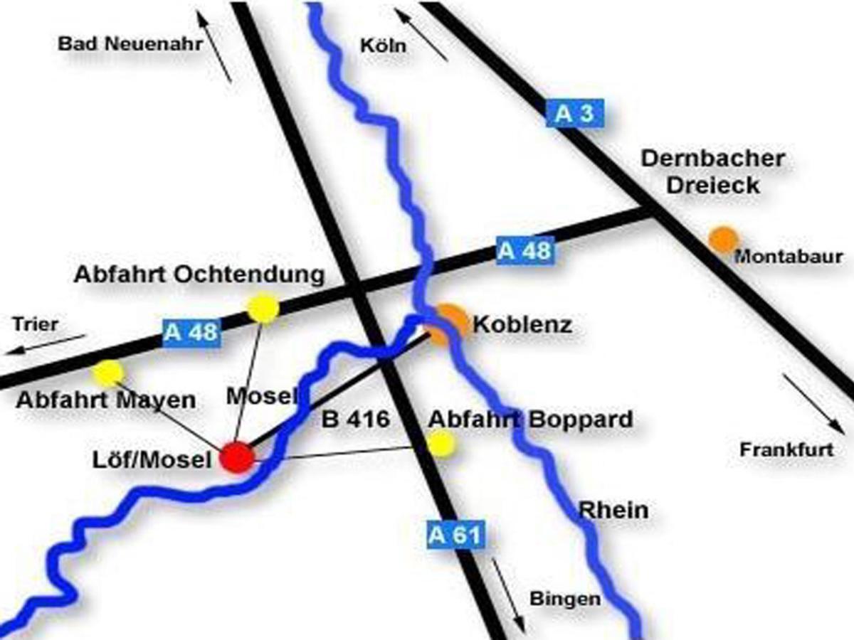 Moselstern公园酒店Krähennest Löf 外观 照片